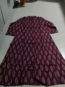Men's Burgundy Leaf Print Shirt
