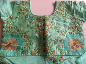 Embroidered Silk anarkali suit