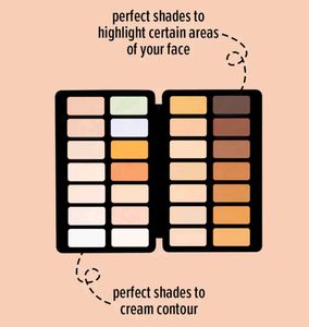 Forever 52 Camouflage 28 color concealer pallete