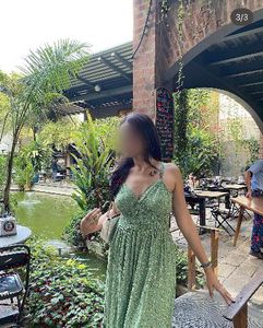 Green Floral Sun Dress