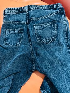 Acid Wash Denim Jeans 28-30”