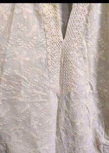 Mustard Chikankari Kurta Set