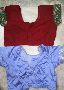 combo pack of two, blouse in red and light purple