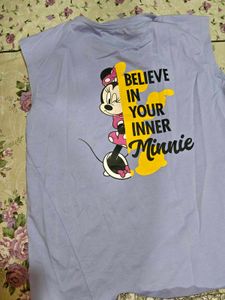 Cute Minnie Mouse Top &amp; Shorts Set