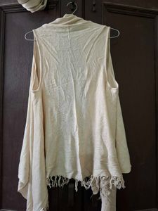 Lightweight Sleeveless Duster Cardigan