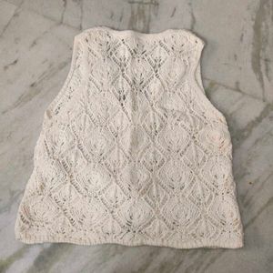 Crochet Knit Vest Top