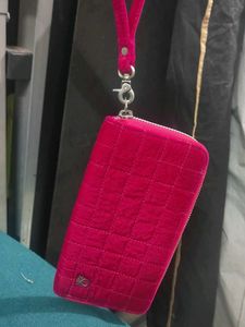 Velvet Quilted Clutch Wristlet