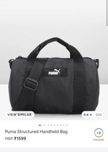 Puma Black Handheld Bag