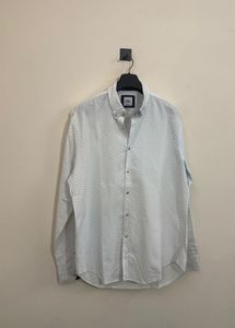 Zara White Polka Dot Shirt