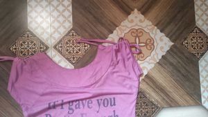 Cute Pink Graphic  top