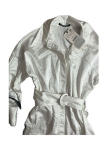 Zara Satin Belted Dress