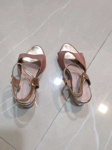 Stylish Rose Gold Block Heels