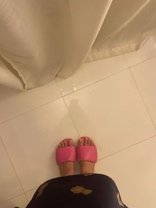 Pink Padded Slides
