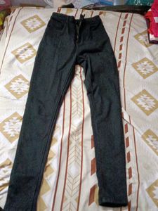 Dark Wash Slim Fit Trousers
