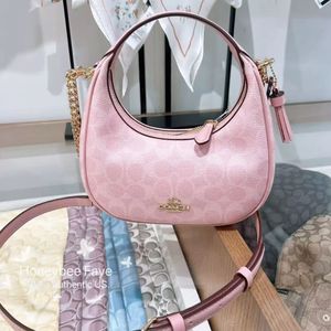 Coach Pink Monogram Shoulder Bag