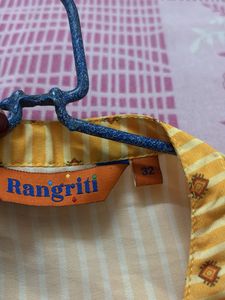 Yellow Printed Kurta