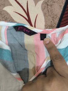 Striped Button-Down Tank