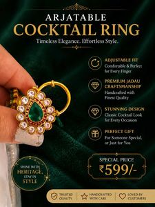 💍💍👑👑Cocktail adjustable ring