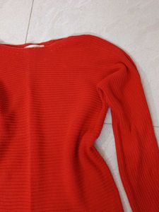 Red Knit Top