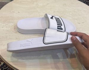 Puma White Slide Sandals