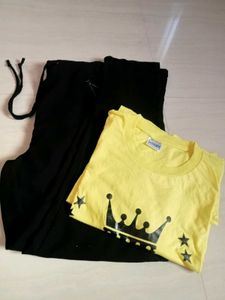 Stylish T-Shirt with black pant