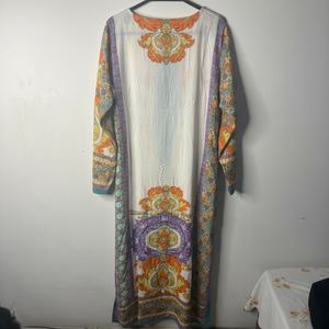Vibrant Bohemian Print Long Kurta