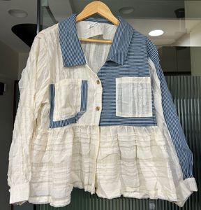 Boho Ruffled Patchwork Top