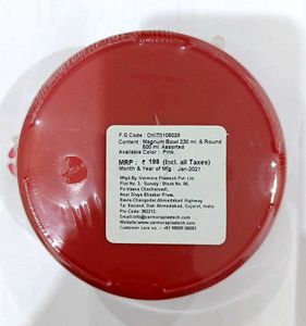 Brand New Set of 2 Red Round Storage Container