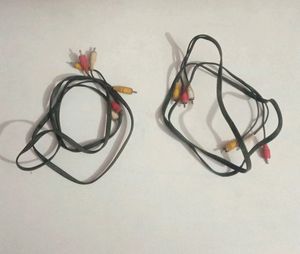 3RCA Audio Video Cable For Tv &amp; Setup Box