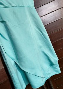 Vero Moda Elegant One-Shoulder Teal Dress