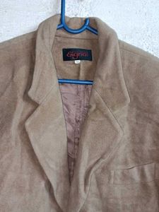 Classic Brown Suede Blazer
