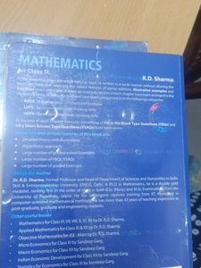 R.D. Sharma Mathematics Class IX Book