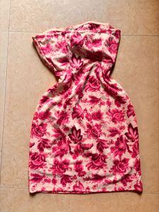 floral mini bodycon dress
