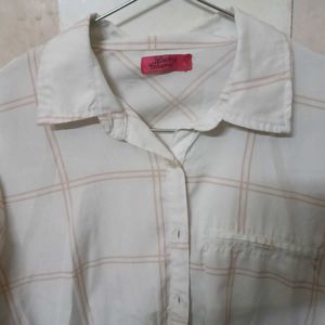 Checkered Button-Up Shirt