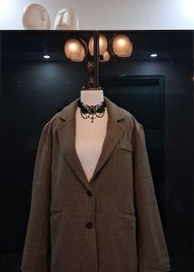Stylish Plaid Blazer