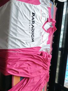 Men's White &amp; Pink Polo Shirt