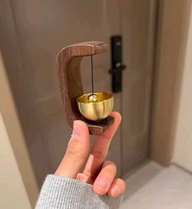 Magnetic Wooden Door , No Drill Hanging Bell Decor