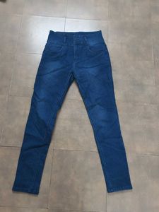 High Waisted Skinny Blue Jeans