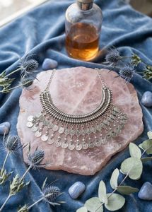 New Boho Coin Statement Necklace