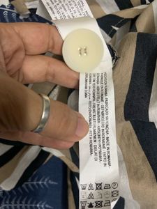 ZARA Striped Wrap Top with Buttons