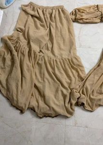 Beige Gharara Set