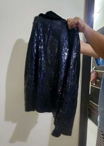 Sparkly Blue Sequin Blazer