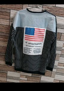 Men's Striped Graphic Long Sleeve T-Shirt