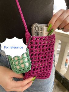 Crochet Mobile Net Pouch