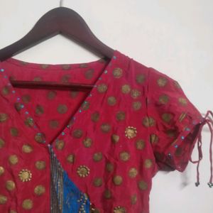 Complete Pure Crape Suit Set