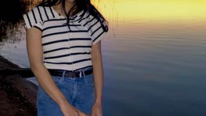 Striped Short Sleeve Top