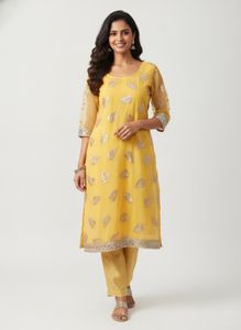 Yellow gharara suit for haldi special