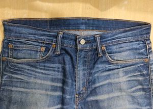 Surplus Levi's Navy Blue Straight Jeans for Men's