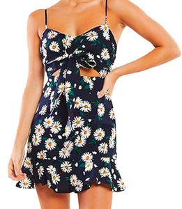 Daisy Floral Cut-Out Mini Dress