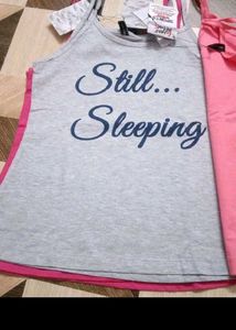 4-6 year Comfortable Sleep Tank Tops Set